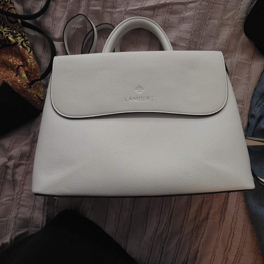 White Women's Satchel Bag